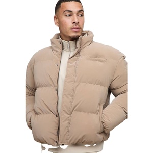 Chaqueta de invierno cálida de lona lavada, cortavientos, transpirable, antiencogimiento, personalizable, con cremallera frontal, estilo urbano. - Product Image 1