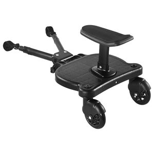 2-in-1 Universal Stroller Board Detachable Stand & Sit Feature <b>for</b> 3-7 Years <b>Toddler</b> Wheeled <b>Buggy</b> Attachment - Product Image 1