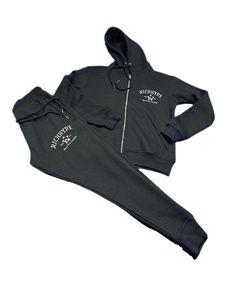 Ensemble pantalon de survêtement et sweat à capuche évasés délavés à l'acide pour hommes de grande taille Costume de jogging court avec logo personnalisé et imprimé pour hommes - Product Image 1