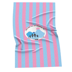 Toalla de Playa a Rayas Jack and Jill, Rosa y Azul, de Algodón y Felpa, Suave y Absorbente, Toalla de Piscina Grande, Elegante y Esencial para el Verano - Product Image 2