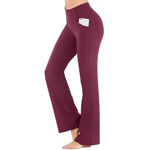 Women Flared <b>Leggings</b> High Rise Tummy Control Stretch Flare Pants for Women Yoga <b>Pilates</b> Gym Fitness Workout Activewear - Product Image 5