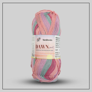 Fil à tricoter en coton teint bouclé épais pour crochet, fils à tricoter et à coudre faits en Inde - Product Image 1