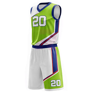 Maillots de basket personnalisés respirants en polyester 100 % pour équipes, grandes tailles, par sublimation - Product Image 4