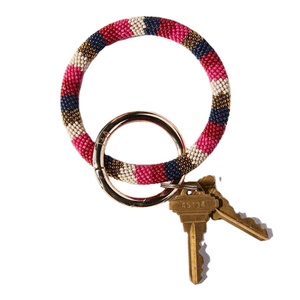 กำไลข้อมือทำด้วยมือทำจากลูกปัดพวงกุญแจพร้อมพู่สำหรับผู้หญิงบ้านรถกุญแจที่ยึดแหวน - Product Image 4