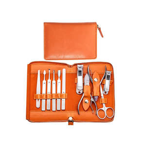 Juego profesional de manicura y pedicura de 18 piezas, kit de cortaúñas de acero inoxidable para mujer, herramientas de cuidado personal para viajes, lo más popular. - Product Image 1