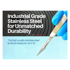 Manípulo Profesional Manual para Dermaplaning con Bisturí, 3 Piezas B.P. # Regla Quirúrgica de 3 Pulgadas con 10 Cuchillas Estériles para Cirugía - Product Image 6