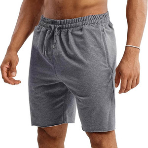Pantalones Cortos Deportivos Gris Oscuro para Hombre al por Mayor - Pantalones Cortos de Algodón Lisos de Alta Calidad con Cintura Elástica - Pantalones Cortos Casuales para Gimnasio - Product Image 5