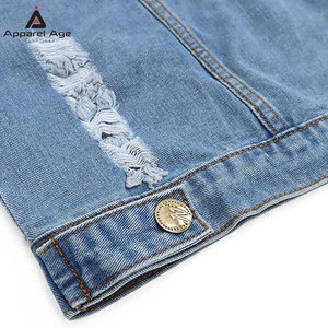 Chaleco vaquero desgastado para hombre, sin mangas, corte ajustado, estilo casual, ropa urbana, venta al por mayor - Product Image 3