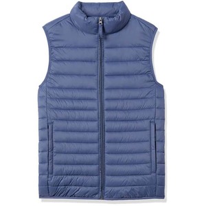 Custom OEM Design Men's Casual Puffer Vest & Waistcoat Street-wear Warm Quilted Solid Color <b>Bubble</b> Vest Breathable Stand Collar - Product Image 1