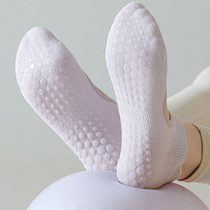 Pink Ankle <b>Socks</b> With Anti-Slip Sole Knitted Cotton Spandex Men's Summer Daily Wear - Product Image 3