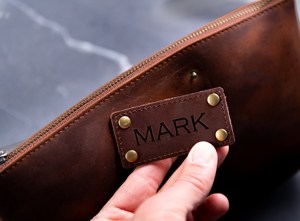 Custom Portable Genuine Leather Toiletry <b>Bag</b> Vintage Travel Dopp Kit <b>Men</b> Waterproof Shaving Cosmetic <b>Wash</b> <b>Bag</b> LYG-0141 - Product Image 2