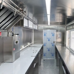ACB New Commercial Fast Food Trailer Truck Cart Full Kitchen Mobile Van <b>for</b> Snack Foods - Product Image 4