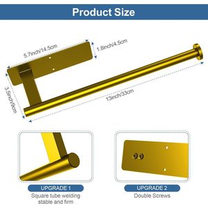 Portarotolo da Parete Adesivo Migliorato, Design Anti-Piegatura per Cucina, Bagno, Versione per Armadietto RV - Product Image 2
