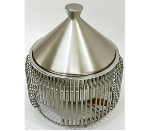 Luxury Gold Round Chafing Dish with Dome Lid Premium <b>Buffet</b> Food <b>Warmer</b> for Hotels Catering Banquets & Events - Product Image 6