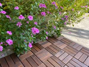 Baldosas de Madera Modernas de Alta Calidad para Terraza, 30 x 30 cm, Ecológicas, para Patio Interior, Balcón, Jardín, Fácil Instalación, Impermeables, Antideslizantes - Product Image 6