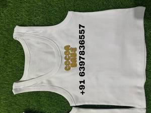 Camiseta sin mangas de algodón acanalado blanco Cocoa Babe, personalizada con bordado para niñas, ropa de verano para niños. - Product Image 6