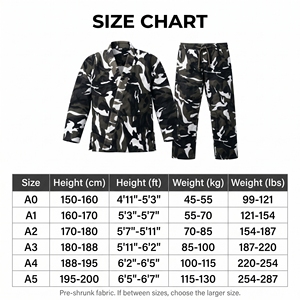 Camouflage Digital Print Judo Gi <b>Set</b> 100% Cotton Martial Arts Uniform Breathable Durable Unisex Adult Training Wear 100g OEM - Product Image 6