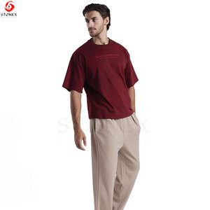 Men's Luxury <b>Boxy</b> <b>T</b>-<b>Shirt</b> Premium Heavyweight 100% Cotton Oversized Fit Eco-Friendly Breathable Customized Design Modern - Product Image 1