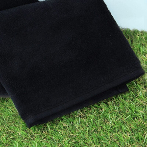 Serviettes de golf en microfibre écologiques brodées pour hommes et femmes, impression de logo personnalisée, serviette de golf absorbante et douce avec rayures - Product Image 2