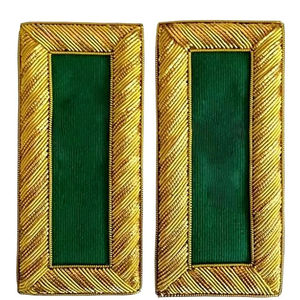 Épaulettes dorées brodées à la main, insignes de grade personnalisés pour uniformes de cérémonie et de défilé - Product Image 4