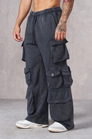 Pantalon de jogging ample pour homme, style vintage urbain, en molleton épais, avec cordon de serrage à la taille, 100% coton, écologique, OEM