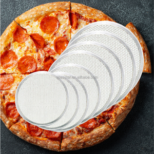 Red de pizza antiadherente para pan tostado de aluminio sin costuras de grado alimenticio portátil de 11 pulgadas - Product Image 6