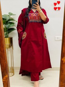 NEW LAUNCHING 3 PCS SALWAR KAMEEZ TOP-BOTTOM & DUPATTA TRADITIONAL FORMAL LOOK for OFFICE & PARTY WEAR - Product Image 6