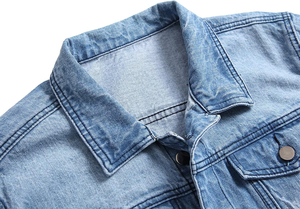 Chaquetas de Hombre Elegantes y Modernas, Chaquetas de Mezclilla Resistentes para Hombre, Chaqueta Moderna para Hombre con Corte Clásico y Tela Cómoda - Product Image 4