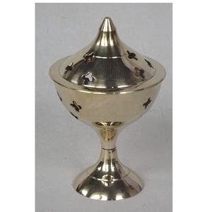 Incienso de latón colgante incensario quemador de incienso soporte festivo Puja Diwali templo quemador de incienso soporte para decoración del hogar - Product Image 3