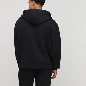 Sweat à capuche zippé pour homme en molleton brossé doux, broderie personnalisée, vêtements décontractés, fabrication OEM, vente en gros, directement de l'usine, vêtements de mode ODM - Product Image 3