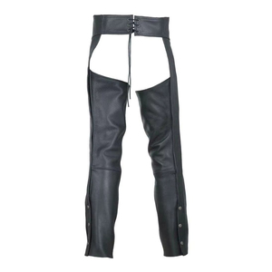 Pantalones de cuero de vaca para hombre, estilo vaquero occidental, protectores y ajustables para montar a caballo - Product Image 2