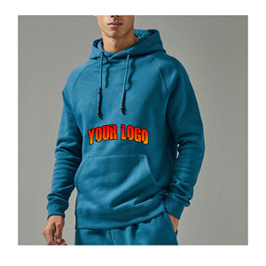 Sweat-shirts à capuche 100 % coton, épais, en molleton lourd, surdimensionnés, personnalisables avec logo, pour hommes - Product Image 4