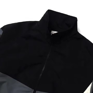 Chaqueta Cortavientos Personalizada de Estilo Vintage con Cuello Alto y Cierre Frontal, Diseño de Bloques de Colores en Contraste, Chaqueta Cortavientos Informal para Hombre - Product Image 3