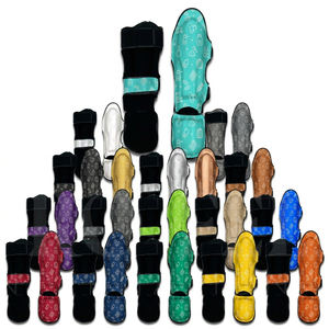 Protège-tibias Muay Thai sur mesure, durables, pour la protection des jambes en kickboxing, entraînement MMA, arts martiaux, pour adultes - Product Image 1