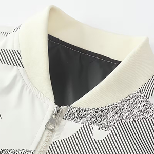 Veste bomber unisexe à manches longues, coupe-vent, chaude pour l'hiver, en polyester et nylon, avec logo personnalisable sur le devant - Product Image 3