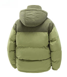 New Spring Unisex Coated Puffer Jackets Casual Waterproof Windproof <b>Camouflage</b> Front Customizable High Street Style Outwear - Product Image 4