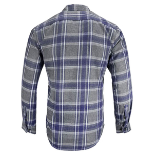 Chemises en flanelle unies pour hommes, nouvelle conception, coupe classique, décontractées, manches longues, respirantes, séchage rapide, polyester/coton - Product Image 2