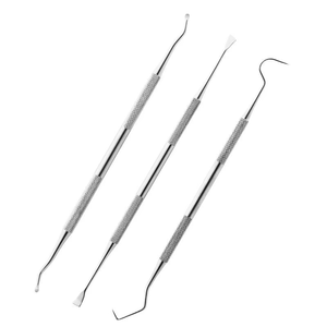 Kit d'instruments chirurgicaux dentaires en acier inoxydable de classe I certifié CE, outils manuels argentés avec poignée moletée, classe I personnalisé - Product Image 4