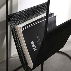 Trending Sale Metal Side Table <b>Office</b> Furniture Glass Top with Newspaper Rack End Table Cabinet for Living Room, <b>Drawing</b> Room - Product Image 3