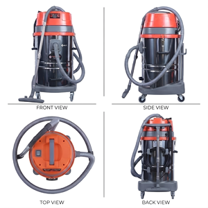 HYDROPLUS INTERNATIONAL HYDROVC80, Máquina de Limpieza de 80L, 3600W, Alta Succión, 200MBAR, Electrónica, para Exteriores, Autos, Sofás, Cortinas y Alfombras - Product Image 4