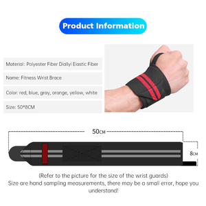 High Performance Wrist Wraps <b>Men</b> Women Gym Wrist Support Powerlifting OEM Supplier - Product Image 6