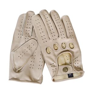 Hot Selling 2026 New Arrival Fashion Leather <b>Driving</b> <b>Gloves</b> Adjustable Non-Slip Material Made Leather Winter <b>Gloves</b> - Product Image 6