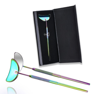 Lash <b>Mirror</b> <b>Moon</b> Curve Cute Eyelash <b>Mirror</b> Stainless Steel Detachable Lash Makeup <b>Mirror</b> Tool for Lash Extension Supplies - Product Image 4