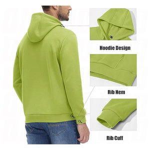 Sudaderas con Capucha Personalizadas al por Mayor, de Algodón Grueso, con Impresión Puff Personalizada, de Alta Calidad, Nuevo Diseño, Sudaderas de Moda para Hombre con Impresión Degradada - Product Image 2