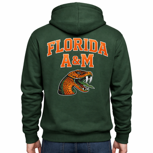 Sudadera con Capucha Premium Personalizada FAMU HBCU Legacy con Nombre y Número Personalizados, Diseño de la Universidad Agrónoma y Mecánica de Florida, Rattlers Heritage - Product Image 3