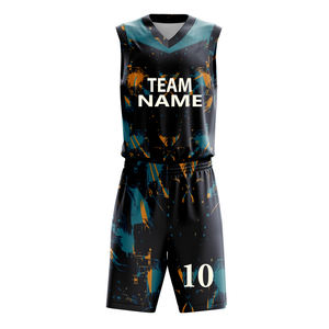 Ensemble d'uniformes de basket-ball au design unique et personnalisé, maillot de basket-ball 100 % polyester, maillot de sport unisexe, vêtements d'équipe, t-shirt de sport - Product Image 6