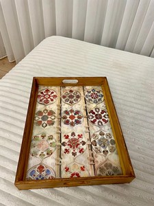 Luxury Durable Eco-Friendly Polished Solid Wooden Handcrafted Rectangle <b>Serving</b> <b>Tray</b> <b>Handles</b> Coffee Table Party Wedding Birthday - Product Image 4