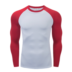 Camisetas de Compresión Premium para Hombre, Transpirables, de Secado Rápido, Nailon/Algodón, Estampadas, Colores Personalizados, Logotipo, para Entrenamiento Físico - Product Image 5