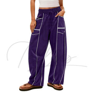 Pantalon de jogging ample pour femme, coupe large, avec cordon de serrage et poches, confortable et oversize - Product Image 6