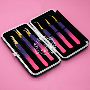 Pince à cils à pointe de fibre Pince à épiler à 90 degrés pour une adhérence parfaite aux cils Ne glisse jamais même les cils de 0.03mm - Product Image 2